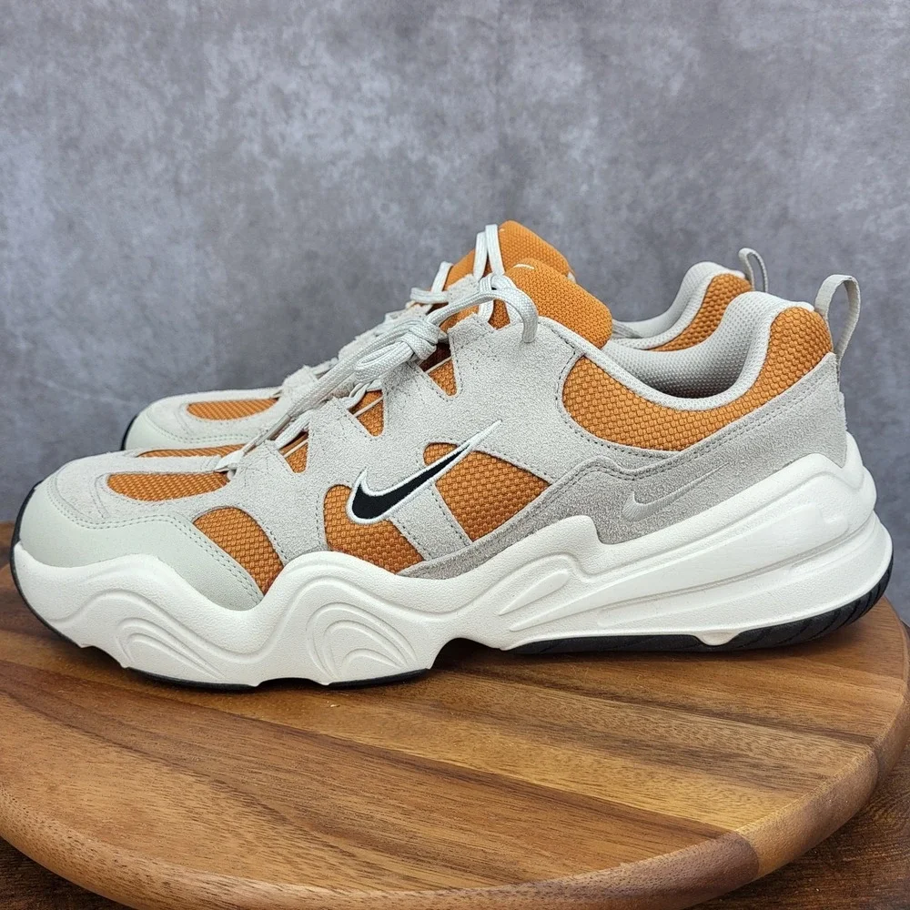 Nike Tech Hera Sneakers Mens 14 Monarch‎ Black Light Bone New Shoes FJ9532-800